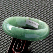 Myanmar jade bracelet A goods jade bracelet noble concubine green round jade bracelet floating flower ice glutinous seed oil green jade bracelet