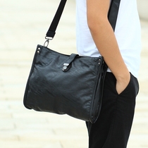 Korean New Mens Shoulder Bag Mens Leather Bag shoulder bag Business Leisure Joker Bag Briefcase