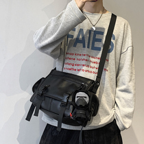 Japanese Shoulder Bag shoulder bag Mens Tide Brand ins Leisure Joker Large Capacity Leather Crossed Boys Bag