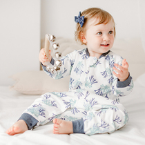 Nest Designers Baby Sleeping Bag Baby Spring Summer New Pindu Oil Fruits Double legs Sleeping Bag Child Anti Kick