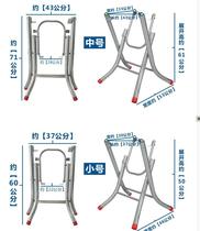 Non-embroidered steel folding table leg Workbench custom bracket portable steel bench height multi-function folding leg