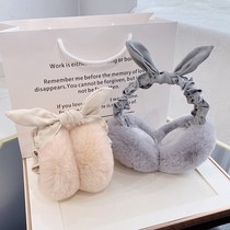 Chao brand new warm earmuffs cold earthen women thick plush ear protection ear cover net red earrings student cycling tide