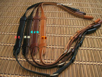 First layer leather retro SLR adjustable camera with leather camera strap pressure-free letter multicolor