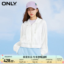 ONLY2022 Summer new fashion loose with cap casual outdoor short coat female) 122136043