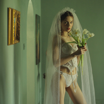 Sexy pajamas female winter very fairy lace hollow temptation with steel ring gathering underwear garter belt