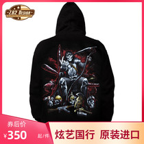 United States 7 62design personality design thick hooded sweater jumper early spring warm military style 14503