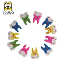 Tooth eraser Cute tooth-shaped eraser dental jewelry send children a pack of 50 gifts