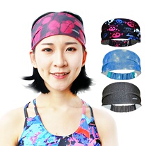 Sports hair band female sweat-absorbing running wide and narrow dual-use hair band Yoga fitness bandana breathable quick-drying sports headband