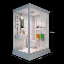 Shower room overall bathroom toilet integrated mobile home rectangular Japanese toilet integrated bathroom