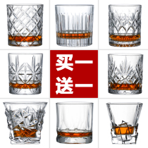 Crystal whisky glass European wine set bar brandy beer cup ins household glass cup