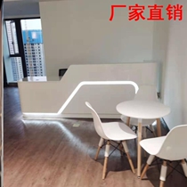  Kindergarten small baking paint front desk Baking paint reception front desk agency Childrens paradise cash register service desk training creativity