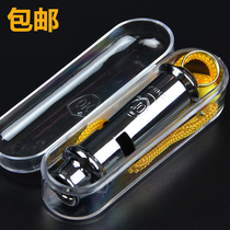 Siren whistle Stainless steel whistle Non-nuclear metal life-saving whistle High frequency big decibel outdoor survival whistle Basketball referee whistle
