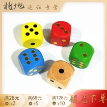 3cm wooden dice puzzle to help learn color flying chess game props Childrens solid wood toy sieve