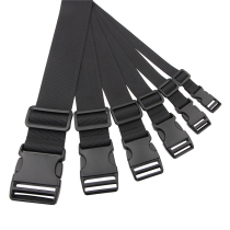 Multifunctional elastic binding strap plastic buckle nylon camping luggage strap elastic buckle waistband custom