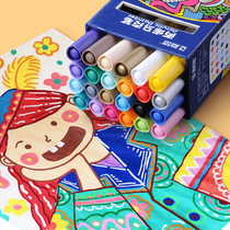 Star hand drawn acrylic marker color DIY album doodle black card marker 12 24 50 color set