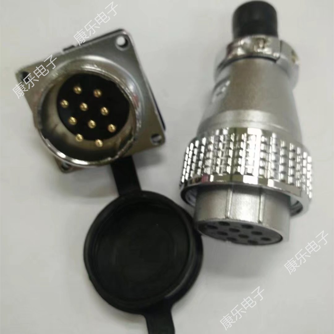 Aviation plug socket Connector P28-10P (10-core) method Orchid is installed
