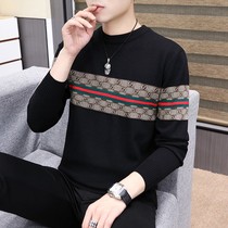 Round Collar Sweater Mens Body Sweaters Undershirt Autumn Winter Teens Thin-in-the-style Knitted Wool Jersey Mens Fashion Dress Trendline Clothes