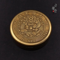 Antique miscellaneous collection antique Guangxu year made single dragon play ball cartridge special promotion