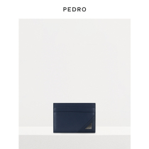 PEDRO Calf Leather Card Bag Men Brief Business Cross Section Zero Money Bag Birthday Gift PM4-26500013