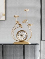 Clock clock living room home art creative fashion European porch bucket cabinet ornaments desktop clock retro table clock