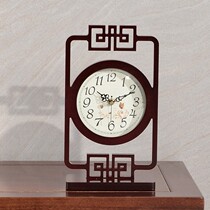 Chinese style retro clock table clock living room desktop Chinese style table clock classical bedroom ornaments clock