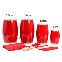 (Flagship store) 12CM14CM15CM cowhide waist drum childrens waist drum performance waist drum adult elderly Yangko waist