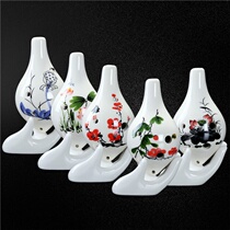 (Flagship store) blue and white hand-painted Ocarina 6-hole School beginner musical instrument Ocarina midrange C- tune tourist scene
