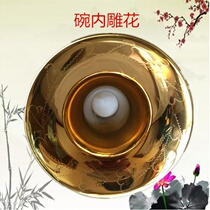 (Flagship Store) Musical Instrument Accessories Brass Lacquer Gold Lettering Suona Bowls Large G AD Descending Suona Bowl Brass Carved