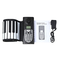 (Flagship store) hand roll piano 61 keys with external sound folding thick silicone soft keyboard portable electronic organ