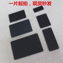 Black alumina anodized color aluminum plate custom laser marking blank nameplate machine metal signage