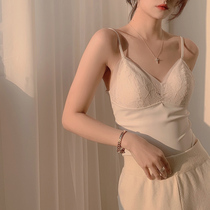 Sling back underwear womens vest ultra-thin seamless inside and outside wearing French U-shaped big backless bra bra