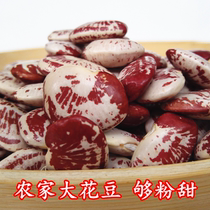 Farm Big Flower Bean Soup Material Damp-Removing Bean Bocled Bean Super Powder Sweet Grain Kidney Bean Heyuan Specialty 500g