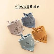 Triangle towel cotton baby saliva towel newborn baby scarf waterproof children's scarf boys and girls winter bib