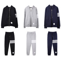 TB four bars college style loose men and women couples spring and autumn hooded sweater pants leisure sports suit Tide brand