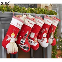 ~ Cotton cloth Christmas stockings Christmas gifts Christmas decorative socks Christmas gift bags Christmas