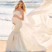 European and American pregnant women Photo dress photo dress big skirt tail long dress photo studio photo dress dress dress dress dress dress skirt