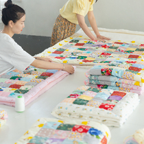 Pure cotton hundred homes are traditional hand-patched Nafu newborn baby baby childrens kindergarten four seasons cover quilt