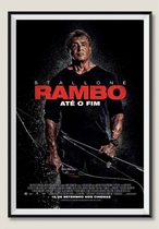 First Blood 1-5 Stallone Movies Promotional Poster Hanging Picture Frame
