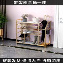 Footwear shelves at the door to the home room beautiful simple storage Nordic light luxury ins Net red balcony umbrella shoe cabinet 0