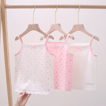 Girls vest pure cotton summer thin baby children wear girls sling floral base wear inside the big child