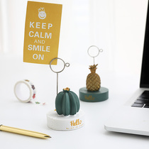 Color creative vertical note clip Post-It sticker holder swing photo clip cute desktop message clip small ornaments