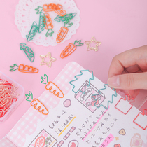 Color paperclip bookmark creative cute stationery office supplies Shaped large paperclip fixed clothes storage box