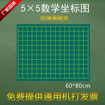 Magnetic 5cm grid coordinate diagram blackboard paste 5 times 5 elementary school mathematics geometry teaching soft magnet paste