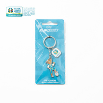 UEFA EURO 2020 European Cup official authorized Skillzy stepping on the ball Football fan collection commemorative keychain