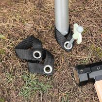 Outdoor sky rod fixed button support rod camping fixed fixed clamp fixed clamp tent accessories weaving belt 8