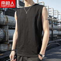 Antarctic men mens vest summer Tide brand cotton sleeveless T-shirt thin basketball sports fitness tide waistcoat mens clothing