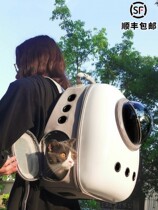 Cat Bag Large Capacity 20 Catty Rabbit Space Cabin Toy Slide Type Dog Portable Pet Back With Internet Red Puppy Out