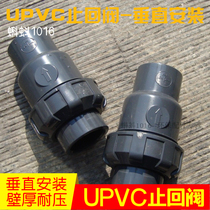 (High quality) Gray DN15 20 25 32 40UPVC plastic check valve check valve check valve