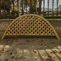 Bamboo fence door Japanese outdoor courtyard landscape partition fence villa home stay dry landscape bamboo decoration landscaping