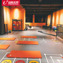 Gym customized private floor mat indoor floor glue childrens physical fitness exercise pvc floor glue custom pattern